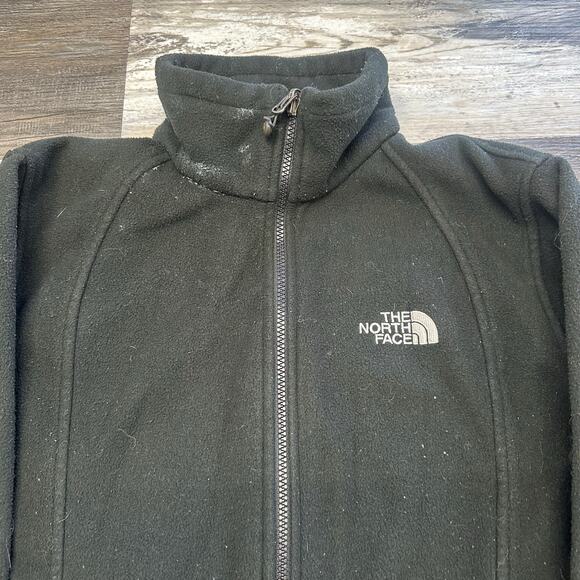 The North Face Black Womens Large Long Sleeve Full Zip Mock Neck Fleece Jacket - Picture 3 of 10